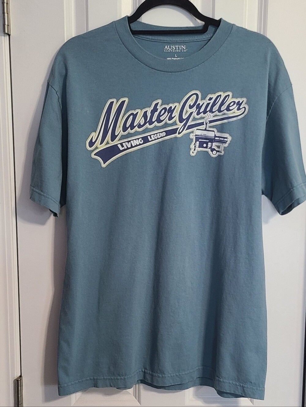 Austin Clothing Co. Dusty Blue 'Master Griller' Graphic Tee